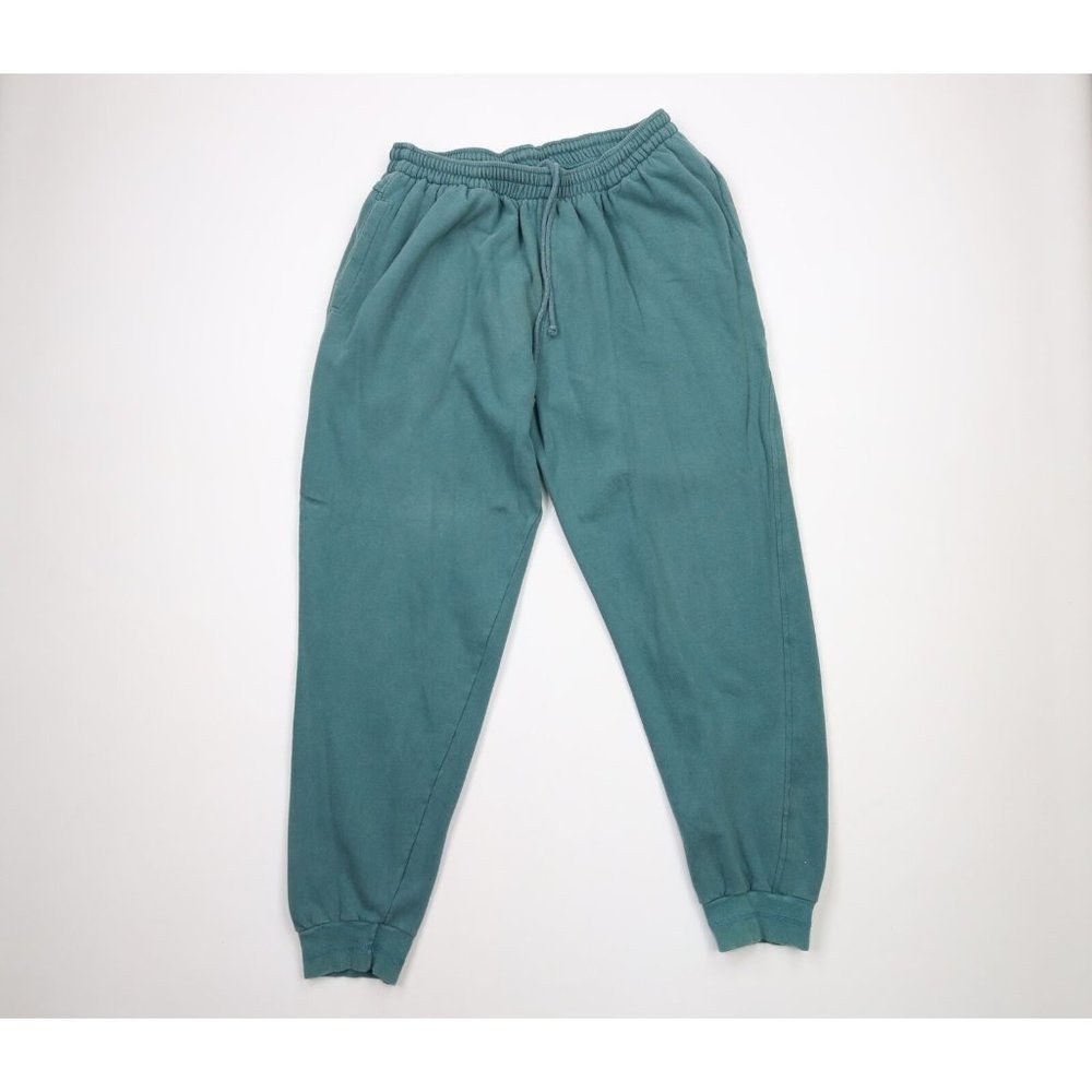 Vintage 90s Hang Ten Surfing Large Heavyweight Faded Cuffed Sweatpants Joggers